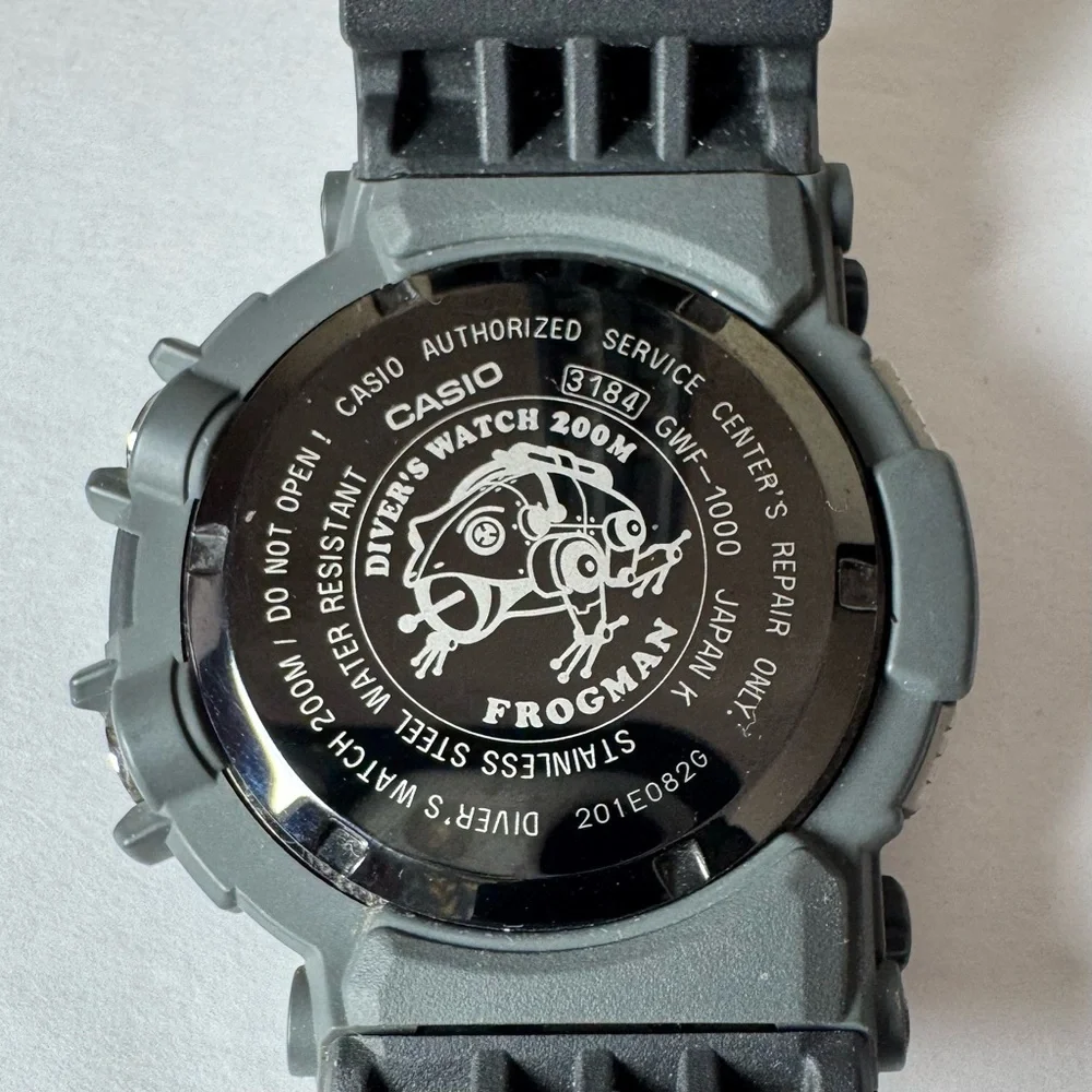 Casio G-Shock Frogman Black Digital Men’s Watch GWF-1000-1JF - Picture 2 of 6